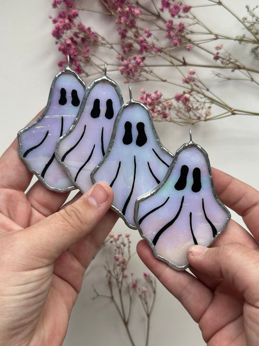 Adopt a mini white iridescent ghost