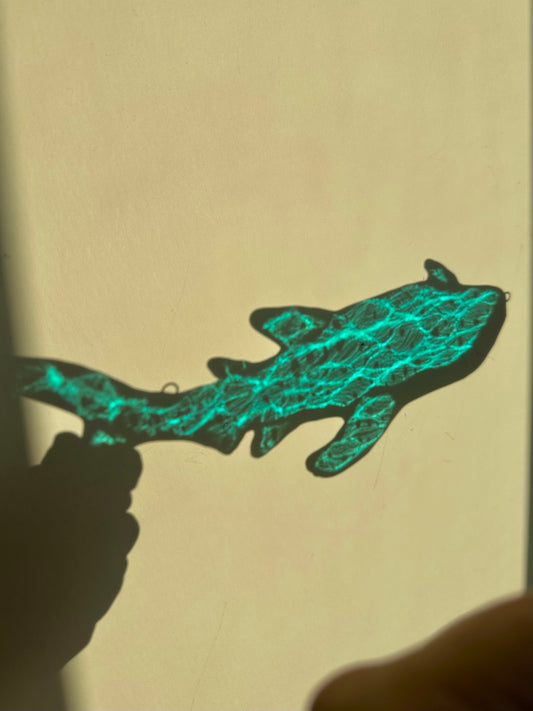 Stained Glass Whale Shark