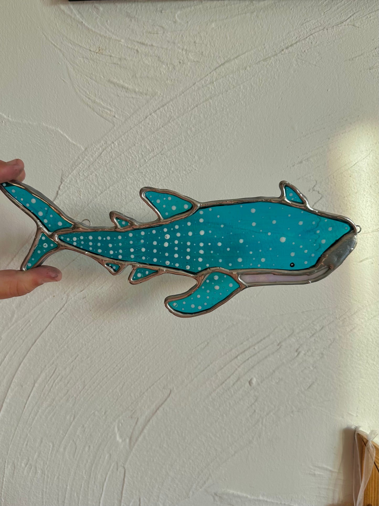 Stained Glass Whale Shark