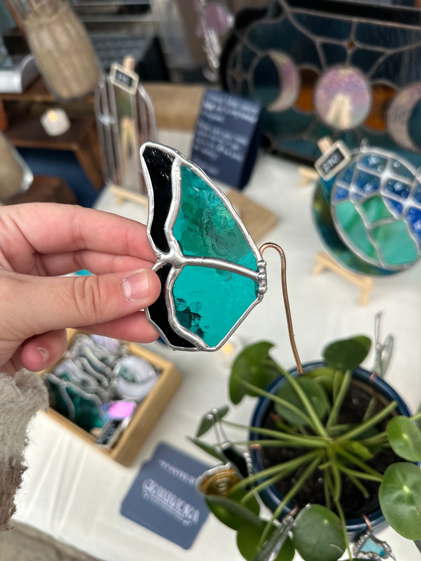 Butterfly Plant Hanger Blue