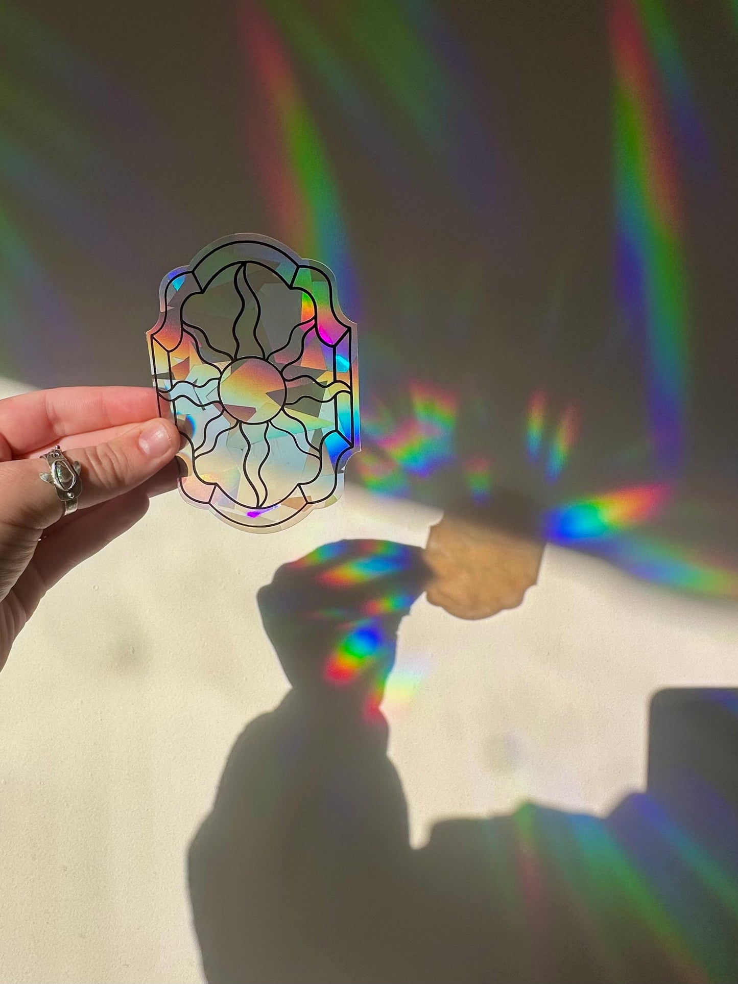 Sun Panel Rainbow Cling
