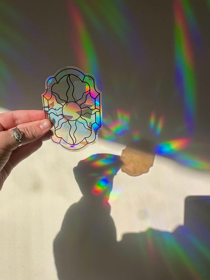 Sun Panel Rainbow Cling