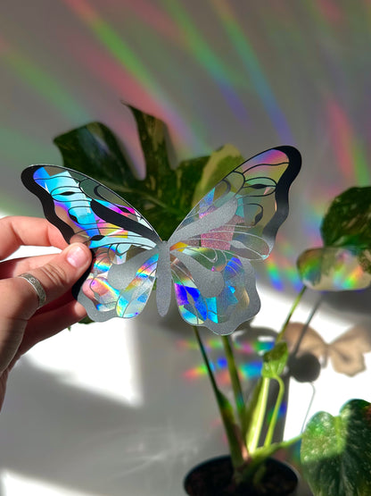 Whimsy Butterfly Rainbow Cling