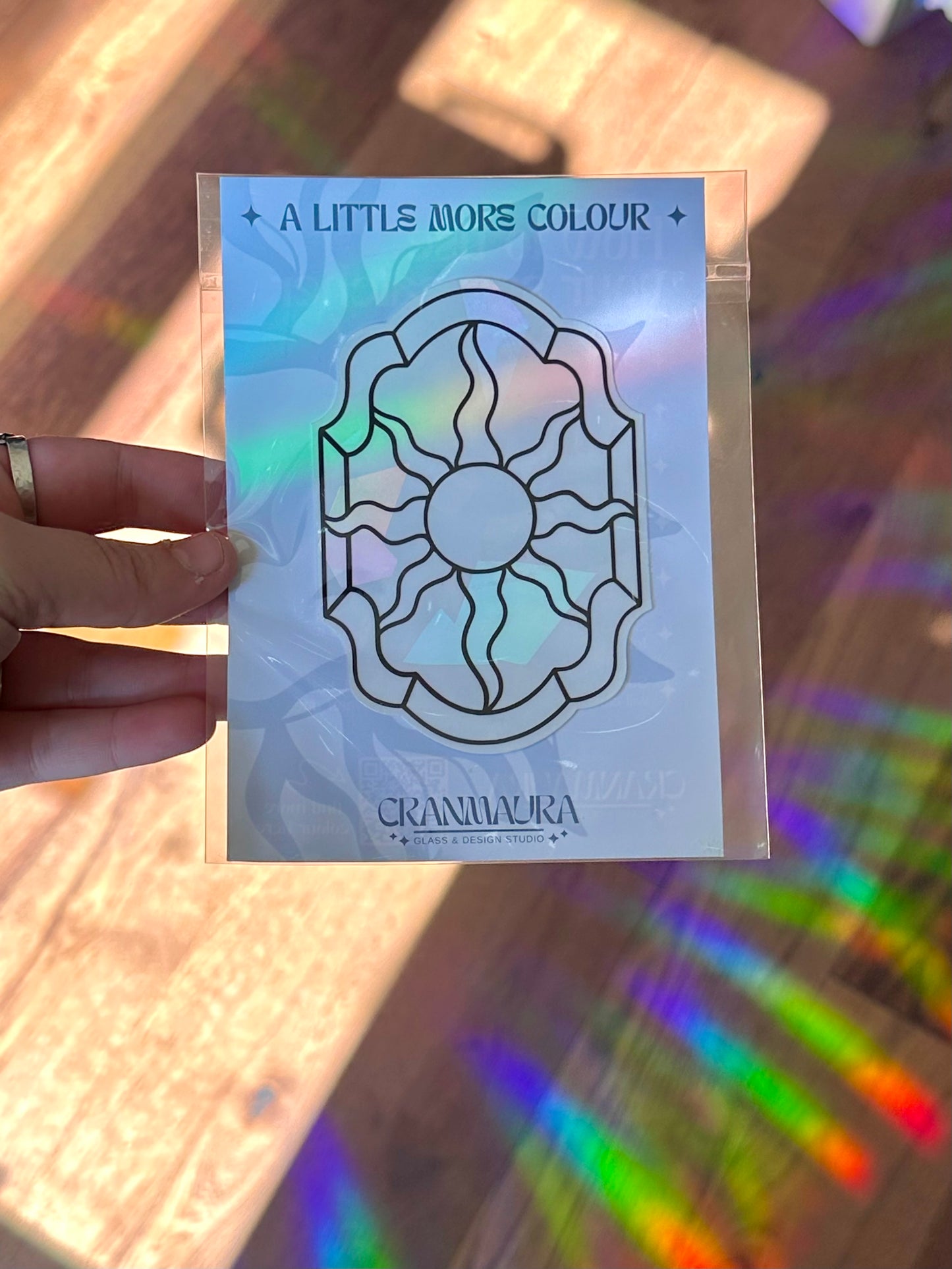 Sun Panel Rainbow Cling