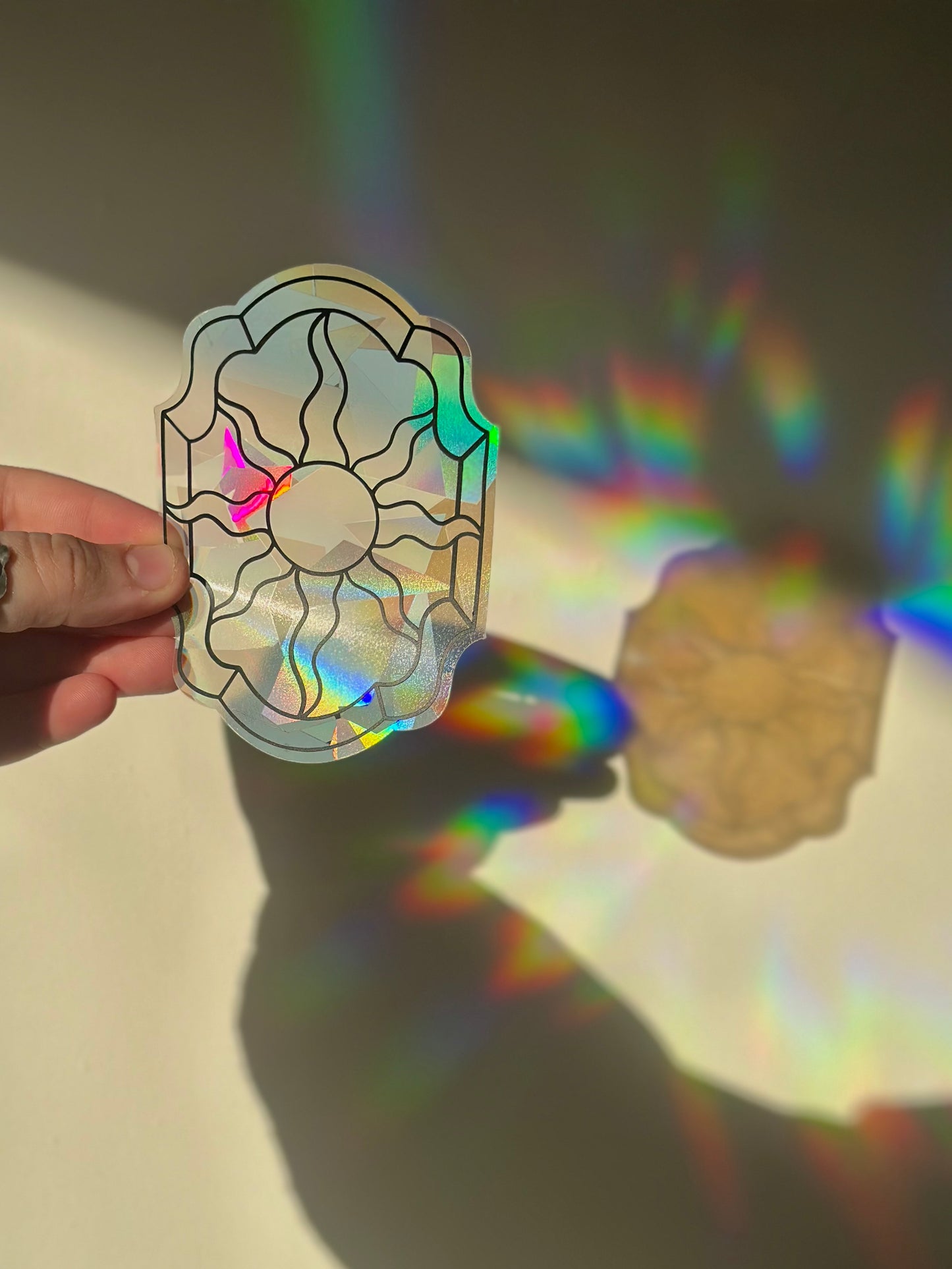 Sun Panel Rainbow Cling