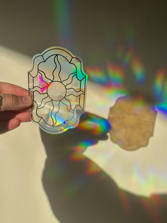 Sun Panel Rainbow Cling