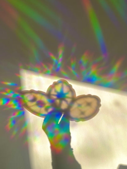 Celestial Moon Rainbow Cling