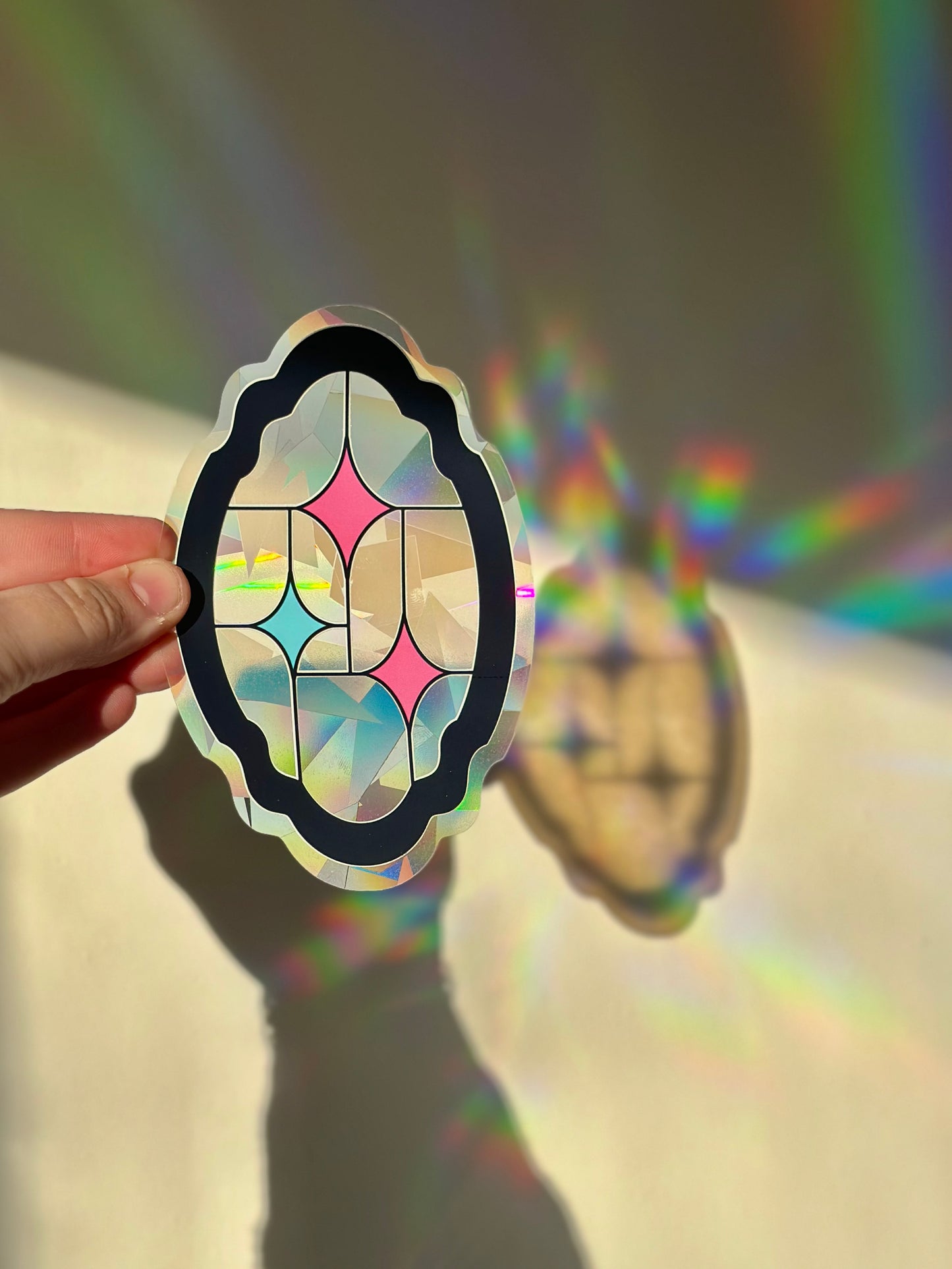 Celestial Stars Rainbow Cling
