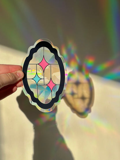 Celestial Stars Rainbow Cling