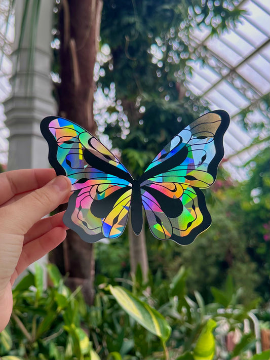 Whimsy Butterfly Rainbow Cling
