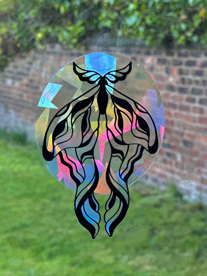 Moth & Moon Rainbow Cling