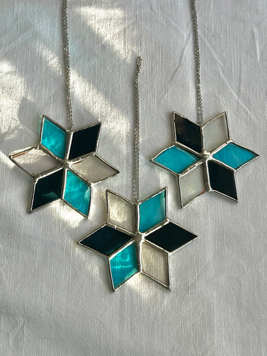 Light Blue Star Ornament