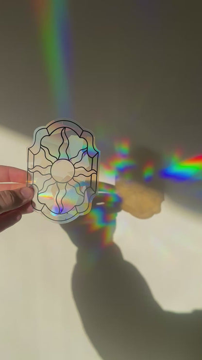 Sun Panel Rainbow Cling